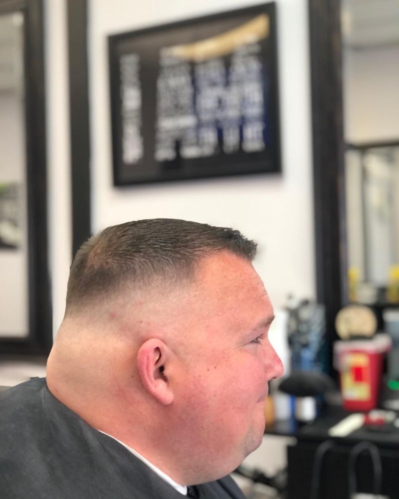 Classic short taper fade with clean edges